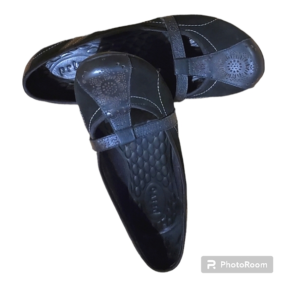 Clarks Privo Size 7 Black Shoes - Picture 4 of 9